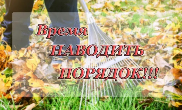 Время наводить порядок.